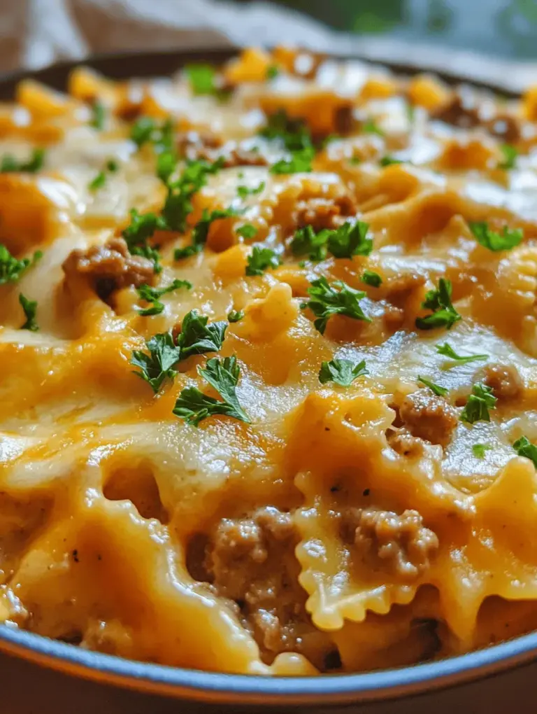 If you’re seeking a comforting and hearty meal that will satisfy even the pickiest eaters, look no further than Creamy Beef and Bowtie Pasta. This dish is a delightful blend of tender bowtie pasta enveloped in a luscious creamy sauce, perfectly complemented by savory ground beef and earthy mushrooms. It’s not just a meal; it’s a warm hug in a bowl, ideal for family dinners and gatherings where everyone leaves the table happy and full.