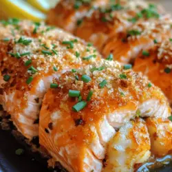 Welcome to a culinary experience that is both luxurious and satisfying: the Crab & Shrimp Filled Salmon. This exceptional dish combines the rich, buttery flavor of fresh salmon with a delightful filling made from succulent crab meat and sweet shrimp. Perfectly suited for special occasions or an elevated weeknight dinner, this recipe will impress your guests and elevate your dining experience. The presentation alone is a feast for the eyes, with vibrant colors and textures that promise a delightful meal.