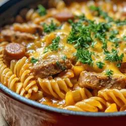 If you're on the hunt for a delicious, hassle-free dinner that satisfies both the palate and the schedule, look no further than One-Pot Kielbasa Pasta. This hearty dish combines the smoky, savory flavors of kielbasa sausage with the comforting texture of pasta, all cooked together in a single pot. It's the perfect meal for busy weeknights, providing a complete dinner with minimal effort and maximum flavor.