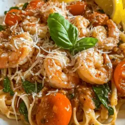 If you're searching for a meal that encapsulates the essence of Italian cuisine while being quick and effortless to prepare, look no further than Easy Tuscan Shrimp Linguine Delight. This dish brings together a harmonious blend of flavors and textures, making it an ideal choice for both casual weeknight dinners and more refined occasions. With its vibrant colors and rich, creamy sauce, this pasta dish is sure to impress your family and guests alike.