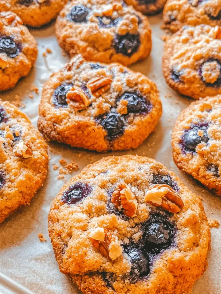 Imagine biting into a soft, chewy cookie that captures the essence of your favorite blueberry muffin. This delightful fusion of flavors and textures is exactly what you will find in our Blueberry Muffin Cookies with Streusel Topping. These cookies blend the best qualities of traditional blueberry muffins—moistness, a burst of fresh fruit, and a comforting sweetness—into a handheld treat that’s perfect for any occasion.