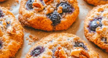 Blueberry Muffin Cookies with Streusel Topping