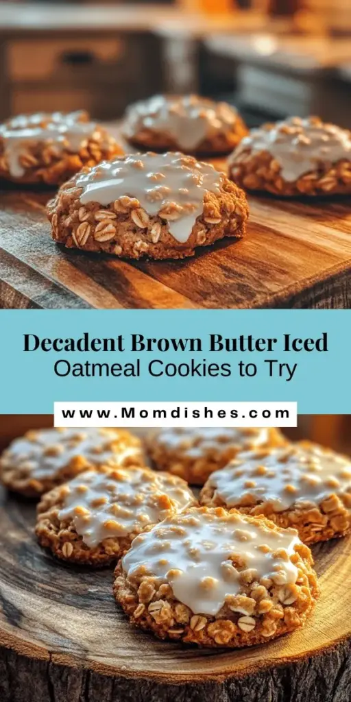 Indulge in the delightful world of Brown Butter Iced Oatmeal Cookies that elevate a classic treat with a rich, nutty flavor. This recipe combines the warmth of browned butter, hearty oats, and a sweet icing for a perfect balance of taste and texture. With simple, wholesome ingredients and easy-to-follow steps, these cookies are ideal for any occasion. Experience the joy of baking and enjoy a comforting treat that evokes warm memories.