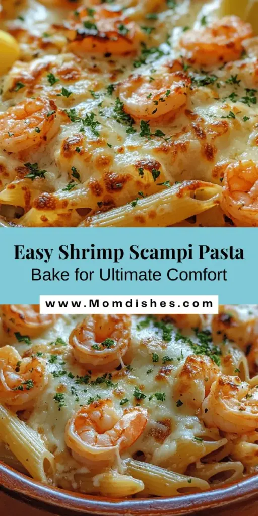 Indulge in the comforting flavors of Shrimp Scampi Pasta Bake, a delightful dish that combines succulent shrimp with creamy, garlicky pasta and a golden cheese topping. Perfect for family gatherings or cozy dinners with friends, this recipe is easy to customize with your favorite ingredients. With its rich, satisfying taste and delightful textures, it's sure to impress everyone at your table. Get ready to enjoy a culinary experience that brings warmth and joy to every bite.