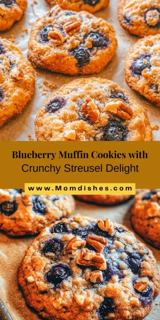 Discover the perfect blend of flavors with Blueberry Muffin Cookies topped with a crunchy streusel. These soft, chewy cookies capture the beloved taste of blueberry muffins in a convenient, handheld treat. Ideal for breakfast, snacks, or dessert, they're versatile and delicious. With a chewy oatmeal base and fresh blueberries, every bite is bursting with flavor. Elevate your cookie game and enjoy these delightful treats with your morning coffee or as a sweet indulgence any time of day!