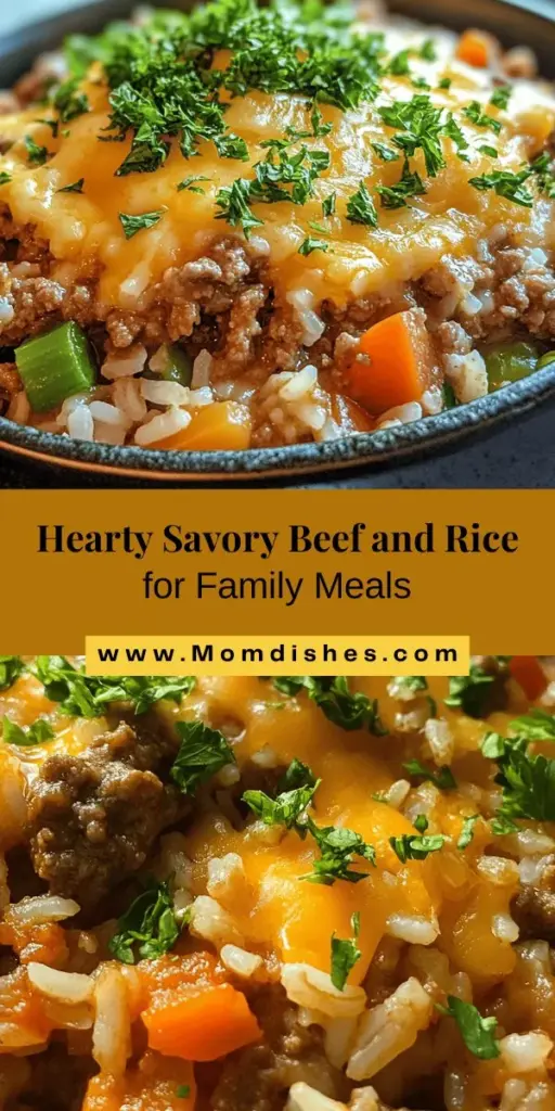 Discover the cozy goodness of Savory Beef & Rice Delight, a perfect family meal that's as easy to prepare as it is delicious. This hearty dish features tender ground beef, fluffy brown rice, and a medley of spices, making every bite comforting and satisfying. With its nutritional benefits and versatility, you can easily adapt the recipe to suit any dietary preference. Join the fun in the kitchen and enjoy a meal that warms hearts and fills bellies.