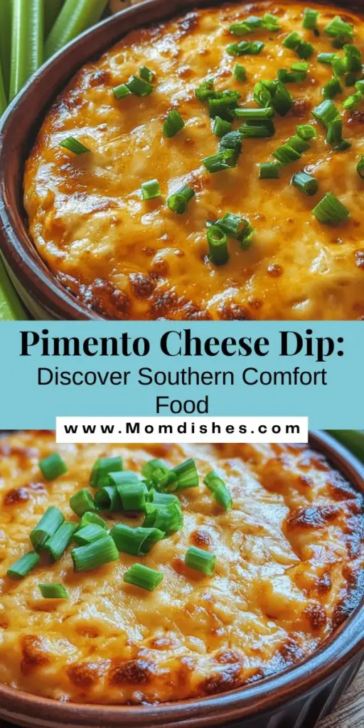 Discover the delightful world of Pimento Cheese Dip, a Southern classic that's perfect for any gathering. This creamy and flavorful dip is made with sharp cheddar, cream cheese, pimentos, and a hint of spices, making it irresistibly rich and satisfying. In our ultimate guide, you'll explore its fascinating history, key ingredients, and easy preparation steps. Whether served with crackers or used in creative recipes, this dip is sure to impress your guests and elevate your next event. Dive into the charm of Pimento Cheese Dip and learn how to create this comforting favorite at home!