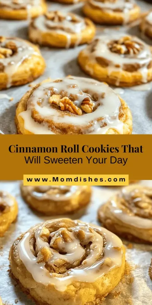 Discover the joy of baking with this delightful recipe for cinnamon roll cookies! They combine the gooey goodness of classic cinnamon rolls with the convenience of bite-sized cookies. Each cookie is soft and chewy, filled with a sweet cinnamon swirl and topped with a luscious glaze. Perfect for any occasion, these cookies evoke warmth and nostalgia, making them an ideal treat for gatherings or a cozy afternoon snack. Try them today and create unforgettable moments!