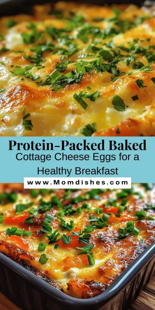 Get ready to elevate your breakfast with Baked Cottage Cheese Eggs! This delicious and nutritious dish combines creamy cottage cheese and protein-packed eggs, creating a satisfying meal perfect for busy mornings or leisurely brunches. Customizable with your favorite veggies and spices, this recipe is as versatile as it is wholesome. Enjoy the benefits of high-quality protein while indulging in a dish that's both easy to prepare and incredibly tasty.