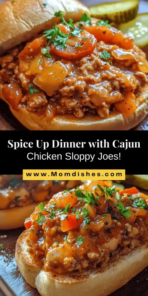 Discover a delightful twist on a classic favorite with our Cajun Chicken Sloppy Joes recipe! This heartwarming dish swaps ground beef for lean ground chicken, infused with bold Cajun spices and topped with sautéed onions and bell peppers. Perfect for weeknight dinners or gatherings, these sloppy joes deliver a flavorful punch without compromising on comfort. Easy to prepare and great for customization, this recipe is sure to impress family and friends alike. Dive into deliciousness today!