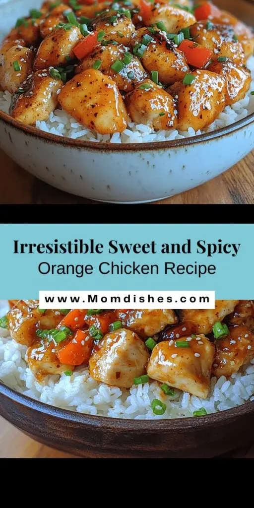 Discover the delightful flavors of Sweet and Spicy Orange Chicken, a perfect blend of zesty sweetness and spicy kick. This easy-to-follow recipe uses fresh chicken thighs for moisture, crispy cornstarch coating, and a vibrant sauce made with orange juice, honey, and soy sauce. Impress your family with a restaurant-quality meal right at home in under 30 minutes. Enjoy the harmony of flavors and make this dish your next culinary adventure!