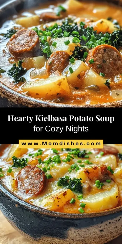 Warm up your cold evenings with a comforting bowl of Kielbasa Potato Soup. This hearty dish combines the savory flavors of kielbasa sausage, tender potatoes, and nutritious kale, offering a delightful mix of textures and tastes. Perfect for family gatherings or cozy nights in, its rich, creamy broth is not just delicious but also nourishing. Discover the simple preparation methods and cultural significance behind this beloved soup, and create lasting memories with every delicious spoonful.