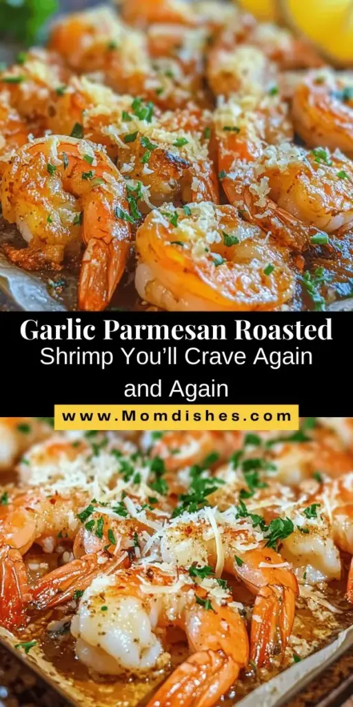 Discover the ultimate Garlic Parmesan Roasted Shrimp recipe that will elevate your dining experience! Perfect for shrimp enthusiasts, this dish combines tender shrimp with the savory flavors of garlic and the rich, nutty taste of Parmesan cheese. Quick to prepare, it's ideal for busy weeknights or special occasions. Plus, it's health-conscious, packed with protein and nutrients. Get ready to impress your family and friends! #Seafood #ShrimpRecipes #HealthyEating #DinnerIdeas #Foodie