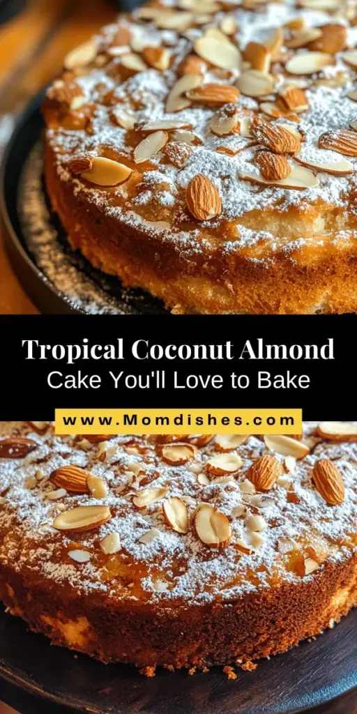 Indulge in the tropical delight of Coconut Almond Cake, a perfect blend of sweet coconut and nutty almond flavors. This easy recipe combines quality ingredients like almond flour and unsweetened coconut to create a moist, fluffy treat ideal for any occasion. With nutritional benefits, including healthy fats and antioxidants, this cake allows for guilt-free indulgence. Whether it’s a celebration or a cozy evening at home, this cake is sure to impress and transport you to paradise.