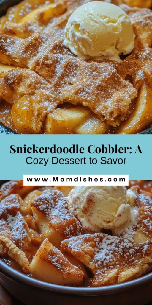 Indulge in the irresistible charm of Snickerdoodle Cobbler Delight, a comforting dessert that combines the classic flavors of snickerdoodle cookies with a warm, spiced fruit filling. Perfect for any occasion, this easy-to-follow recipe guides you through crafting a delightful cobbler that’s sure to satisfy your sweet cravings. Explore variations, serving suggestions, and tips for making this wholesome treat uniquely yours, creating moments of warmth and joy at every gathering.