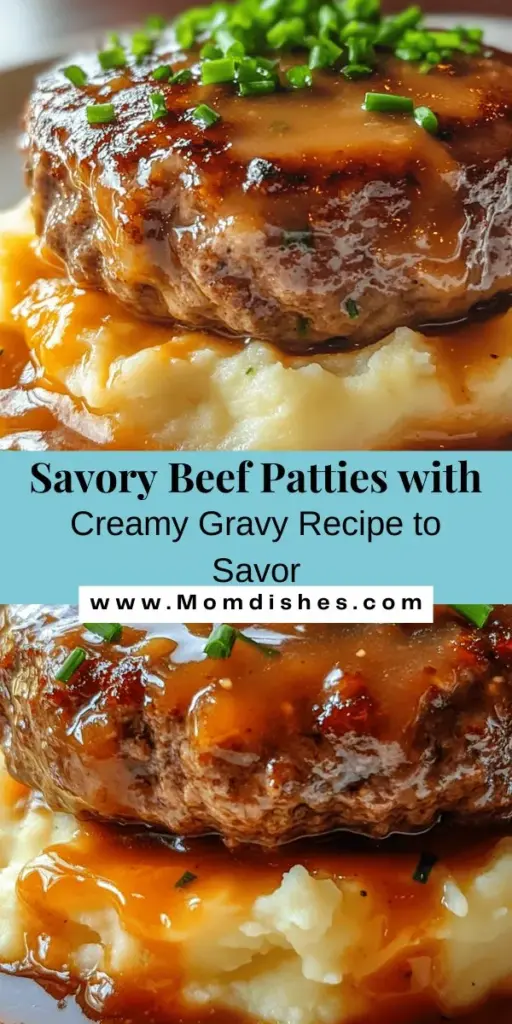 Indulge in the heartwarming flavors of Savory Beef Patty & Creamy Gravy Delight! This comforting recipe features juicy beef patties paired with luscious gravy and creamy mashed potatoes. Perfect for family dinners or a cozy night in, this dish is all about quality ingredients and homestyle cooking. Discover the culinary magic that brings everyone to the table with this scrumptious meal. Try it and savor the satisfaction! #ComfortFood #BeefPatties #MashedPotatoes #HomeCooking #Foodie