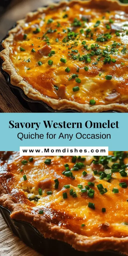 Discover the delicious fusion of flavors in the Western Omelet Quiche! This dish combines the satisfying heartiness of a quiche with the comforting tastes of a Western omelet, making it perfect for brunch, lunch, or dinner. With a creamy custard filling featuring eggs, diced ham, bell peppers, onions, and cheese, all nestled in a flaky crust, it’s a feast for the eyes and palate. Learn how to craft this savory delight that will wow your guests and elevate any meal.