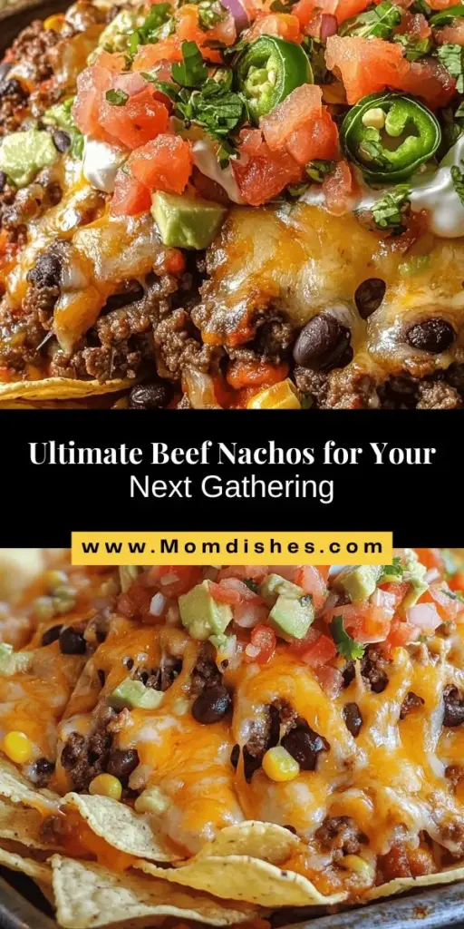 Discover the ultimate snack for your next gathering with Epic Beef Nachos Supreme! This indulgent dish features layers of crispy tortilla chips topped with seasoned ground beef, gooey cheese, and fresh toppings that create a mouthwatering experience. Perfect for game day, movie nights, or casual parties, these nachos are sure to impress. Customize them to your taste with creative toppings! #Nachos #BeefNachos #SnackIdeas #PartyFood #GameDayEats #ComfortFood