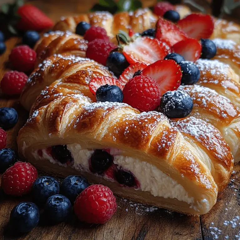If you're on the lookout for a dessert that marries the flaky, buttery goodness of crescent rolls with the smooth, creamy richness of cheesecake, look no further than the Creamy Crescent Rolls Cheesecake Delight. This delightful treat is not just a feast for the senses; it’s also a versatile dessert that fits seamlessly into various occasions. Whether you’re hosting a family gathering, attending a potluck, or celebrating a special holiday, this cheesecake delight is bound to impress your guests and satisfy your sweet tooth.