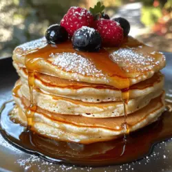 Pancakes have long held their place as a beloved breakfast staple across cultures and generations. From fluffy stacks served with maple syrup to savory variations topped with fresh fruits or dollops of cream, pancakes offer a versatile canvas for breakfast creativity. Among the myriad pancake recipes available, cloud-like buttermilk pancakes stand out for their extraordinary lightness and ethereal texture. These pancakes are not just any breakfast food; they are a culinary experience that transforms a simple meal into a delightful occasion.