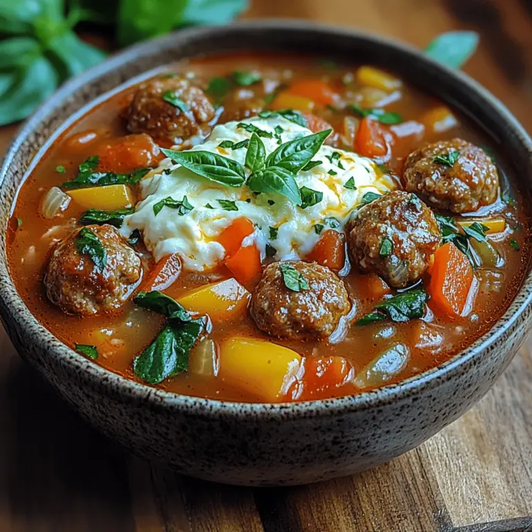 When the temperatures drop and the days grow shorter, few meals can warm the heart and soul like a steaming bowl of soup. Enter the Hearty Meatball Sub Soup, a delicious twist on the beloved classic meatball sub. This comforting dish melds the savory flavors of perfectly seasoned meatballs, rich marinara, and fresh vegetables into a cozy soup that is sure to become a family favorite.