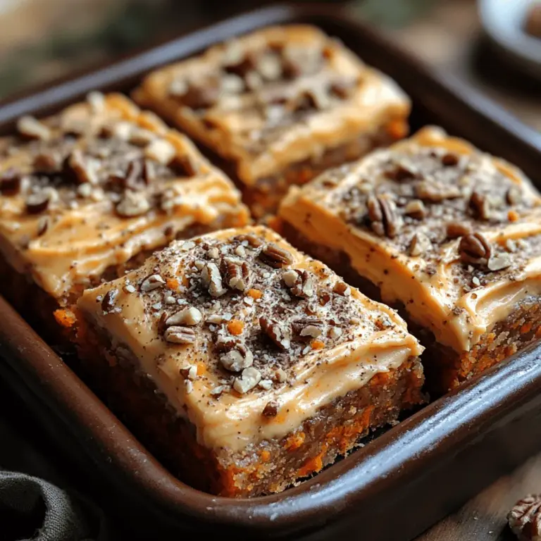 Carrot cake has long been a beloved dessert, cherished for its moist texture and rich flavor profile that strikes a perfect balance between sweetness and spice. Its comforting warmth has made it a staple at birthdays, holidays, and family gatherings. Yet, as culinary trends evolve, so do our interpretations of classic recipes. Enter Carrot Cake Bliss Bars—a delightful and modern twist on the traditional carrot cake that combines all the familiar flavors you love in a convenient, easy-to-serve format.