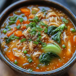 If you’re searching for a comforting dish that combines heartwarming flavors with nutritious ingredients, look no further than Savory Teriyaki Chicken Noodle Soup. This delightful recipe features tender chicken, vibrant vegetables, and a rich, savory broth, all enveloped in a medley of flavors that are sure to satisfy your cravings. Teriyaki Chicken Noodle Soup not only warms your body but also soothes your soul, making it the perfect meal for any occasion.