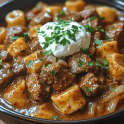 Beef Stroganoff is a classic dish that has won over hearts and palates around the world. Originating from Russia in the 19th century, this beloved recipe has evolved over time but remains true to its roots of combining tender beef, creamy sauce, and earthy mushrooms. Traditionally, it was a dish meant for special occasions, often served over egg noodles or rice, making it both a lavish and comforting meal.