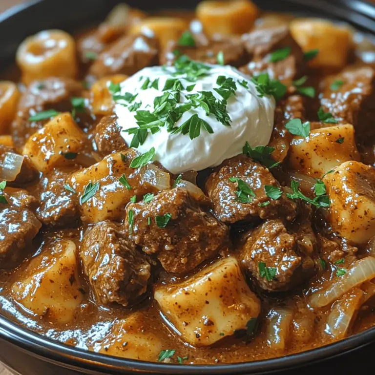 Beef Stroganoff is a classic dish that has won over hearts and palates around the world. Originating from Russia in the 19th century, this beloved recipe has evolved over time but remains true to its roots of combining tender beef, creamy sauce, and earthy mushrooms. Traditionally, it was a dish meant for special occasions, often served over egg noodles or rice, making it both a lavish and comforting meal.