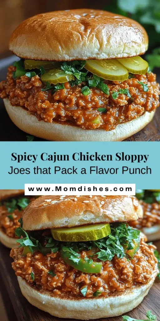 Elevate your dinner with Spicy Cajun Chicken Sloppy Joes, a delicious twist on the classic American favorite. This recipe combines lean ground chicken with bold Cajun spices, fresh veggies, and a tangy sauce for a satisfying and flavorful meal. Perfect for busy nights or fun gatherings, these hearty sandwiches are easy to make and sure to please the whole family. Explore creative toppings and serve with sides for a complete experience!
