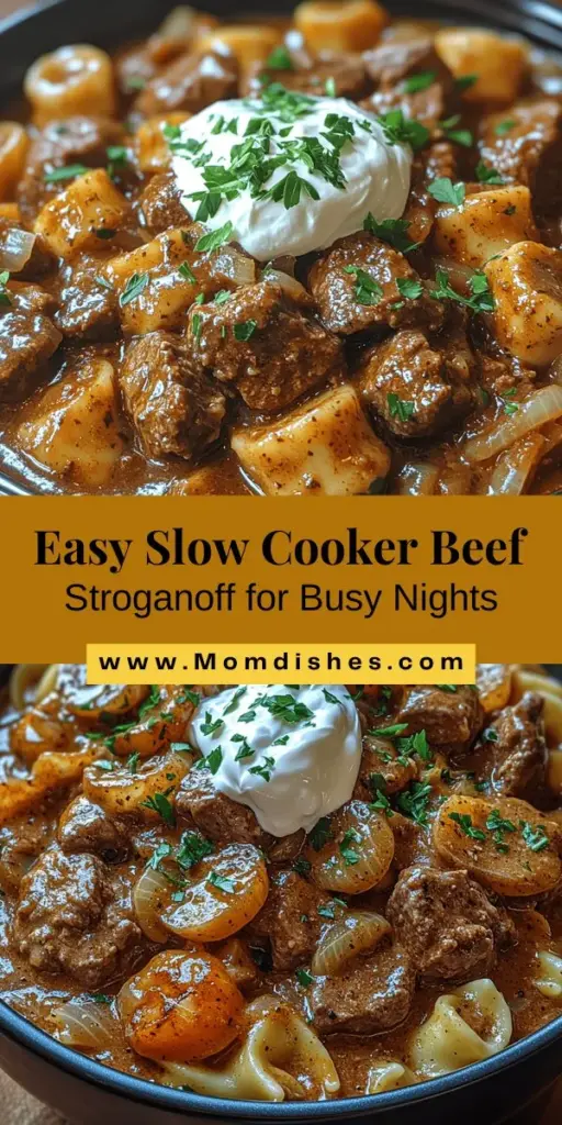 Discover the joy of preparing savory slow cooker beef stroganoff, a comforting classic that combines tender beef, creamy sauce, and earthy mushrooms. This hands-off cooking method allows the flavors to meld beautifully over time, making it perfect for busy families. With quality ingredients like beef stew meat, aromatic onions, and flavorful mushrooms, you’ll create a rich, hearty dish that’s ideal for any occasion. Serve it over egg noodles or rice for a satisfying meal the whole family will love. Enjoy the ease of slow cooking and the satisfaction it brings!