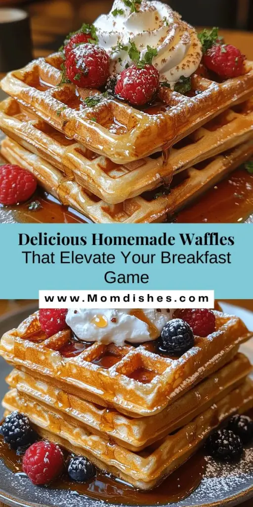 Indulge in the joy of breakfast with the best-ever homemade waffles! This article provides a detailed recipe and essential ingredients to create golden-brown, crispy-on-the-outside, fluffy-on-the-inside waffles. Discover the satisfaction of making waffles from scratch, customize your flavors with fun add-ins, and enjoy a healthier alternative to store-bought options. Elevate your mornings with delicious toppings and expert tips to ensure perfect results every time!