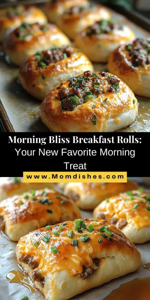 Indulge in the joy of freshly baked Morning Bliss Breakfast Rolls! This delicious recipe combines savory and sweet elements in a soft, comforting dough that’s easy to make. Imagine starting your day with the warm aroma of baking rolls and a perfect balance of flavors from fillings like breakfast sausage, cheese, and green onions. Ideal for busy mornings or relaxed weekends, these rolls will elevate any breakfast experience and delight your family and friends. Explore the joy of homemade rolls with step-by-step instructions and tips for the perfect bake. Make mornings memorable!