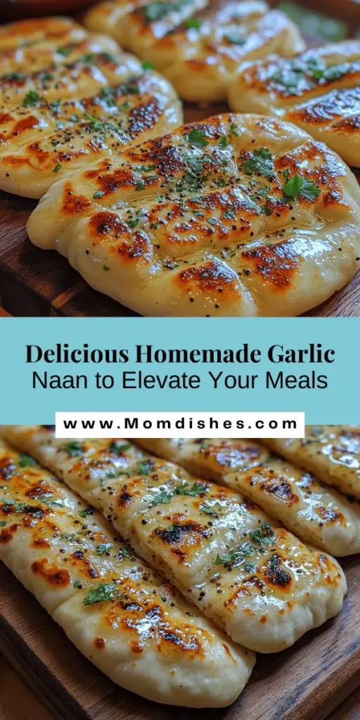 Discover the joy of making heavenly garlic naan from scratch! This beloved Indian flatbread is rich in history and flavor, perfectly complementing your favorite curries and stews. With a soft, pillowy texture and a delightful garlic aroma, this naan will elevate any meal. Learn about the essential ingredients, from all-purpose flour to warm water, and follow our step-by-step guide to create this culinary delight in your own kitchen. Enjoy the flavors of tradition today!