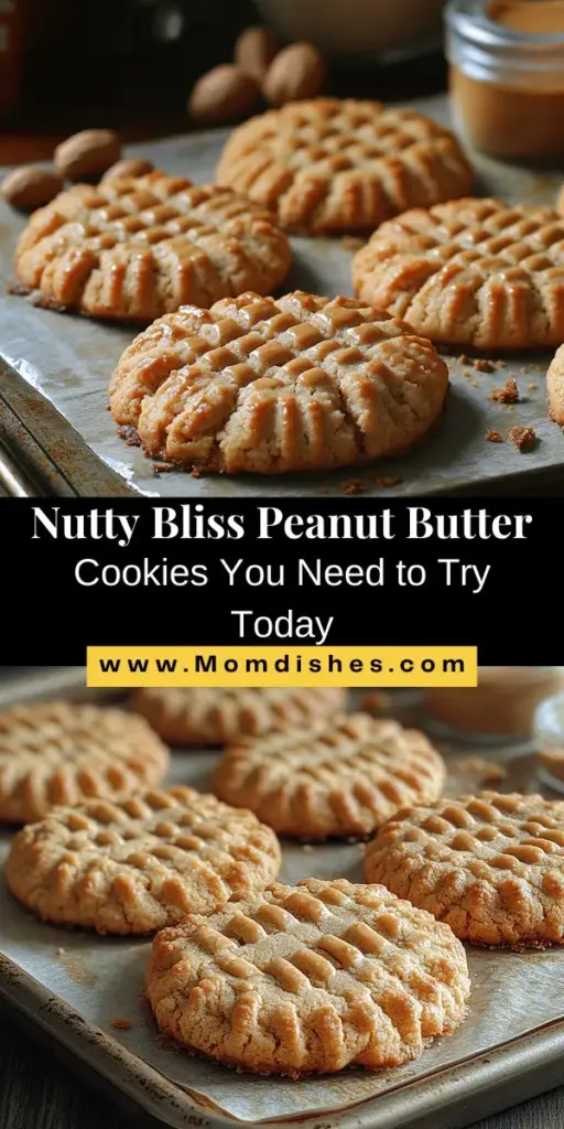 Discover the delightful world of Nutty Bliss Peanut Butter Cookies, where homemade goodness meets simple ingredients. This easy-to-follow recipe produces cookies that are chewy on the inside with a slightly crisp edge, perfect for any occasion. Packed with the rich flavor of creamy peanut butter, these cookies also boast nutritional benefits, including protein and healthy fats. Join the fun of baking and savor the nostalgic taste of these irresistible treats!