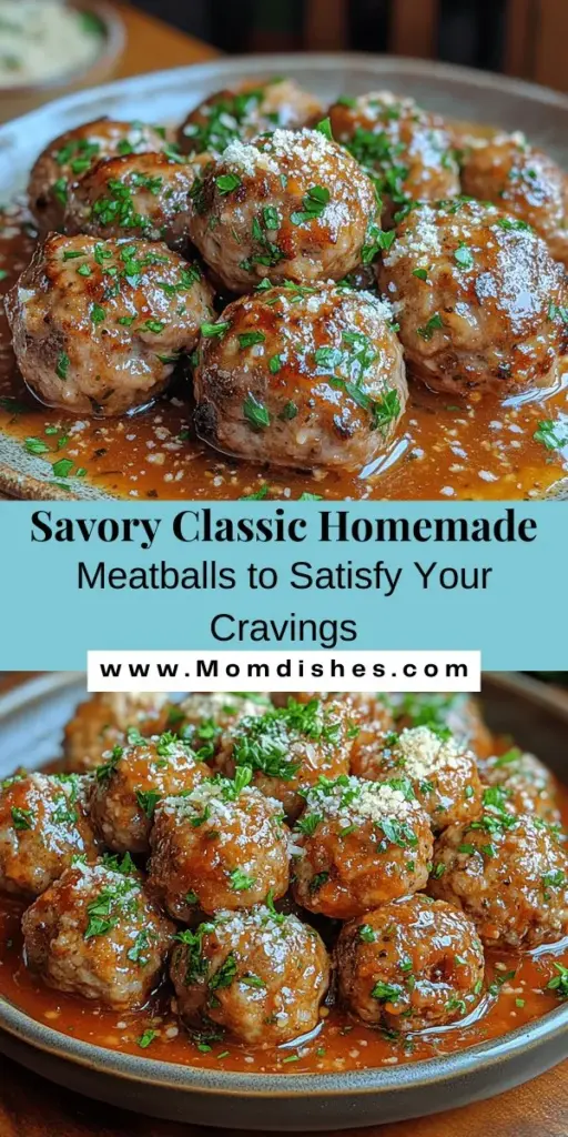 Discover the joy of making classic homemade meatballs with this easy recipe! Perfect for cozy dinners, they can be served with spaghetti, in a meatball sub, or as delightful appetizers. Learn about their rich history and explore various regional variations that enhance their flavor. From selecting the best ingredients to mastering cooking techniques, this guide provides everything you need to create these timeless comfort foods. Enjoy the satisfaction of crafting your own flavorful meatballs today!
