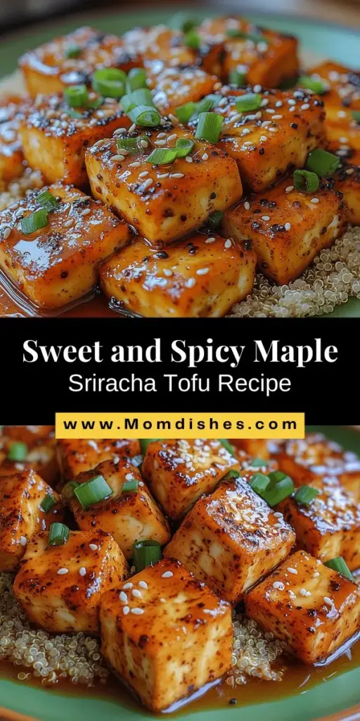 Discover the mouthwatering fusion of sweet and spicy with Maple Sriracha Glazed Tofu. This vibrant dish combines the rich taste of maple syrup with the heat of Sriracha, creating a delicious flavor explosion that's perfect for meal prep. Great for vegans and vegetarians, it features firm tofu, nutrient-rich ingredients like garlic and ginger, and is easy to make. Elevate your plant-based cooking and enjoy a dish that's both satisfying and nutritious!