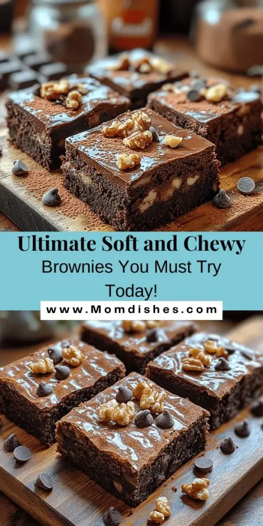 Indulge in the ultimate brownie experience with this simple recipe for soft and chewy brownies that will melt in your mouth. Discover the science behind achieving that perfect texture with a blend of rich ingredients like unsalted butter, granulated sugar, and chocolate chips. Follow our step-by-step guide to mix, bake, and serve these delicious treats, whether warm with ice cream or at room temperature. Ideal for any occasion, your friends and family will love them!