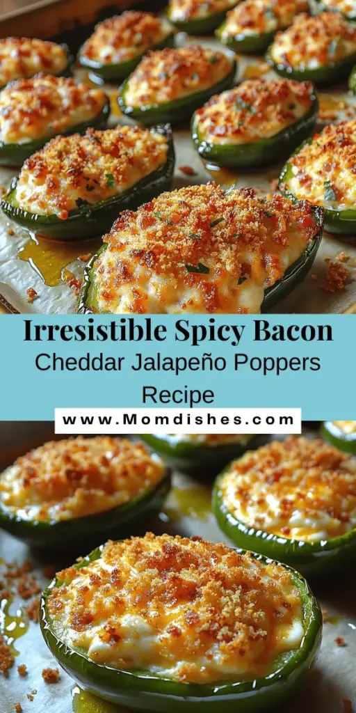 Looking to impress your guests with an irresistible appetizer? Try making spicy bacon and cheddar jalapeño poppers! This delightful recipe combines the fiery heat of fresh jalapeños with creamy cheese and crispy bacon, delivering a flavor explosion in every bite. Perfect for game days, gatherings, or cozy movie nights, these poppers are sure to be a hit. Follow step-by-step instructions to create this mouthwatering treat and elevate your snacking experience!