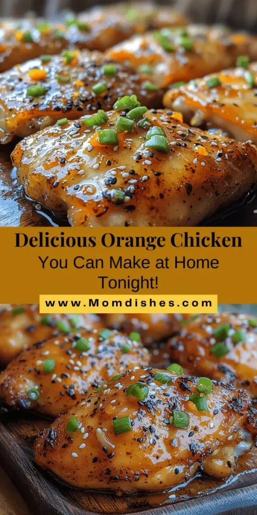 Discover the joy of making Better-Than-Takeout Orange Chicken right in your own kitchen! This easy-to-follow recipe captures the crispy, tangy-sweet flavors you love from your favorite Chinese restaurant while allowing you to use fresh, healthy ingredients. Learn about the history of orange chicken, the importance of cooking techniques, and how to customize the dish to suit your taste. Impress your family and friends with this delightful comfort food that’s perfect for any gathering or cozy dinner at home. Enjoy the rewarding experience of home cooking and savor every delicious bite!