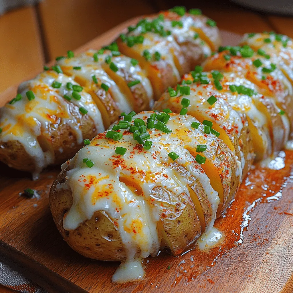 Hasselback potatoes have taken the culinary world by storm, and it's easy to see why. This delightful dish combines the comforting familiarity of baked potatoes with an exciting, visually stunning presentation. Imagine a potato that is tender on the inside, yet perfectly crisp on the outside, and layered with melted cheese that oozes between each slice. That's the magic of Crunchy Cheesy Hasselback Potatoes.