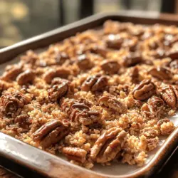 Sweet and Salty Praline Crunch is a delightful treat that perfectly embodies the balance of flavors that many dessert lovers crave. This irresistible combination of sweet caramel, crunchy nuts, and a subtle hint of salt creates an enticing snack that satisfies multiple cravings at once. Whether you are looking for a quick pick-me-up, a unique party treat, or a homemade gift for holidays or special occasions, this recipe delivers on all fronts.