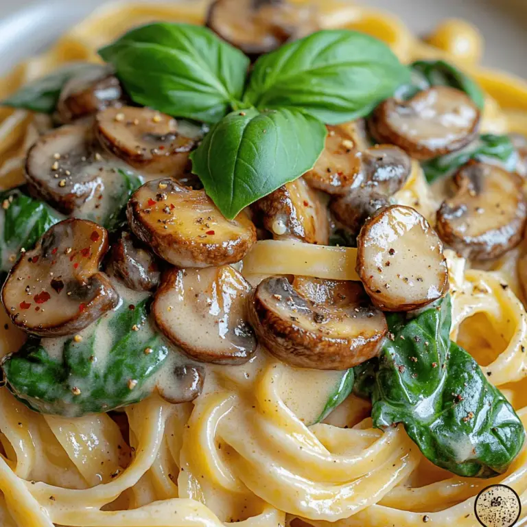 In the world of comfort food, few dishes can rival the delightful experience of a Savory Spinach Mushroom Twirl. This dish combines the earthy flavors of sautéed mushrooms with the vibrant freshness of spinach, all enveloped in a creamy sauce that clings to perfectly cooked pasta. The result is a harmonious blend of textures and a symphony of flavors that promises to please both the palate and the eye. Whether you are a seasoned home cook or a budding culinary enthusiast, this recipe offers an accessible yet sophisticated meal option that can be enjoyed any night of the week.