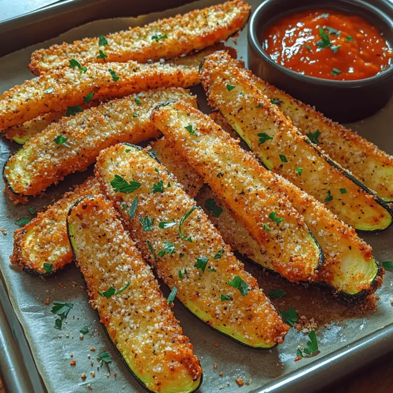 Zucchini has become a staple in kitchens across the globe due to its incredible versatility and mild flavor. This vibrant green vegetable can be transformed into a multitude of dishes, ranging from savory to sweet. Among its many culinary adaptations, one standout recipe that has captured the hearts (and taste buds) of health-conscious eaters and snack enthusiasts alike is the Crunchy Parmesan Zucchini Fries.