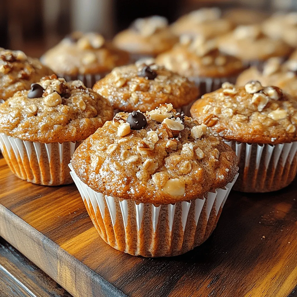 In the quest for a perfect breakfast or snack, Banana Bliss Oatmeal Muffins emerge as a delightful solution that beautifully marries health with flavor. These muffins are not just a treat for your taste buds; they are a nutritional powerhouse, packed with wholesome ingredients that cater to the health-conscious and the sweet-toothed alike. With their moist, fluffy texture and naturally sweet flavor, these muffins stand out as a convenient option that fits seamlessly into any lifestyle, whether you're rushing out the door in the morning or enjoying a leisurely afternoon snack.