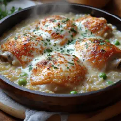 In the fast-paced world we live in, one-pan meals have emerged as a delightful solution for busy home cooks. They offer not only convenience but also a delicious way to bring the family together around the dinner table. One such standout recipe is One-Pan Creamy Parmesan Chicken and Rice. This dish encapsulates the essence of comfort food, melding tender chicken thighs with creamy rice, all infused with rich Parmesan flavor. The best part? It all comes together in a single pan, making it an ideal choice for a weeknight dinner or a cozy family gathering.