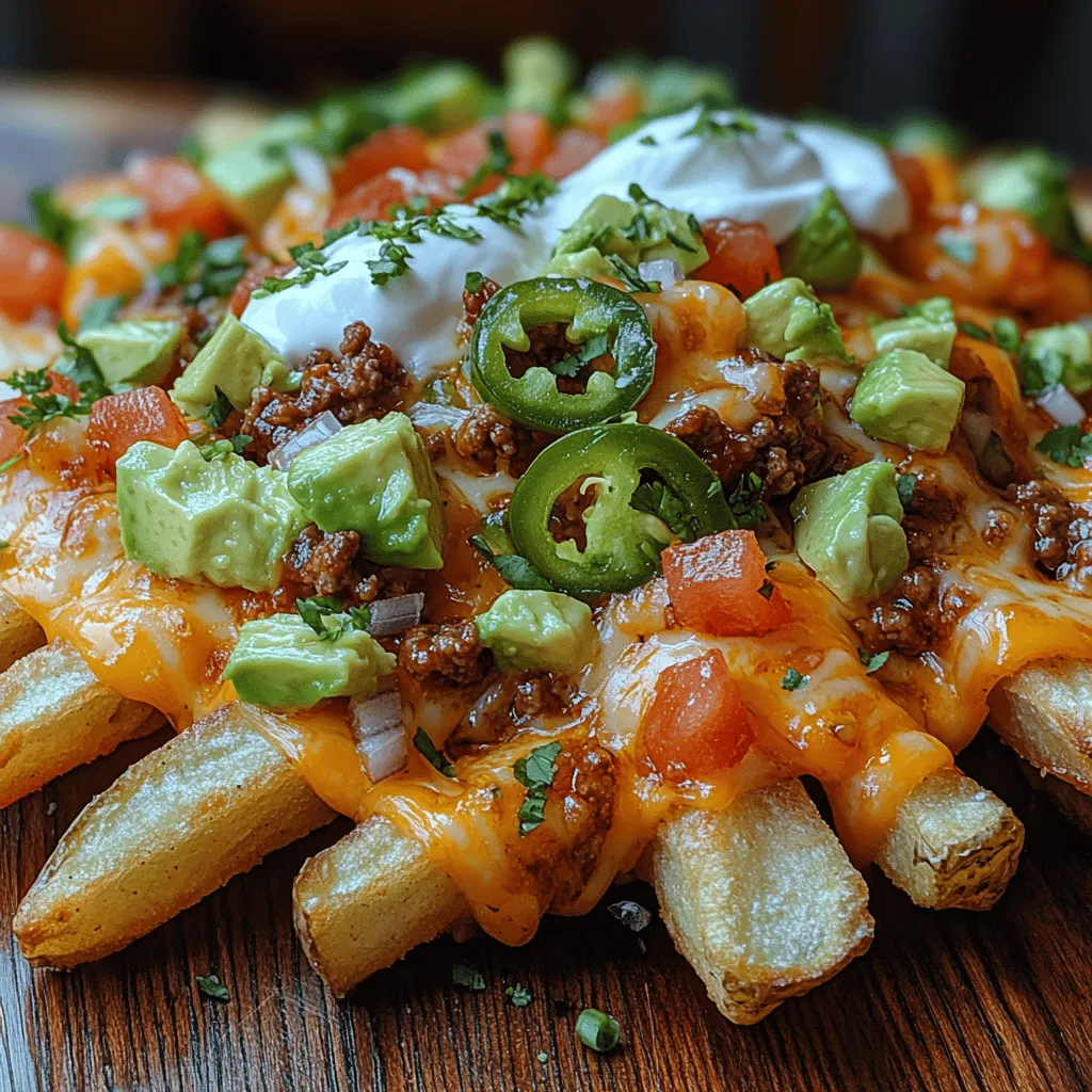 The foundation of this delectable dish lies in its main components: the fries and the toppings. Each element plays a crucial role in delivering that perfect balance of flavors and textures. From the base of golden fries to the rich and gooey cheese sauce, each layer adds depth and character to the final presentation.