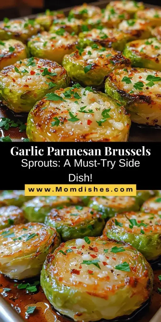 Discover the delicious transformation of Brussels sprouts with this Garlic Parmesan Roasted recipe. This dish combines the earthy flavor of Brussels sprouts with rich garlic and creamy Parmesan, making it a perfect side for any meal, from casual weeknight dinners to festive gatherings. Not only do these roasted sprouts taste amazing, but they also offer significant health benefits. Elevate your cooking with this easy, flavorful recipe that everyone will love!