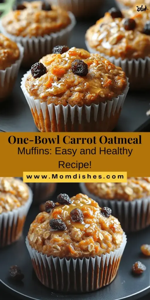 Discover the joy of baking with these delightful Easy One-Bowl Carrot Oatmeal Muffins, perfect for breakfast, snacks, or desserts! This healthy recipe minimizes cleanup while delivering a nutritious treat packed with rolled oats and grated carrots. Enjoy the flexibility to customize flavors and ingredient options, making these muffins suitable for everyone. Dive into simple steps to create moist, flavorful muffins that will quickly become a family favorite!
