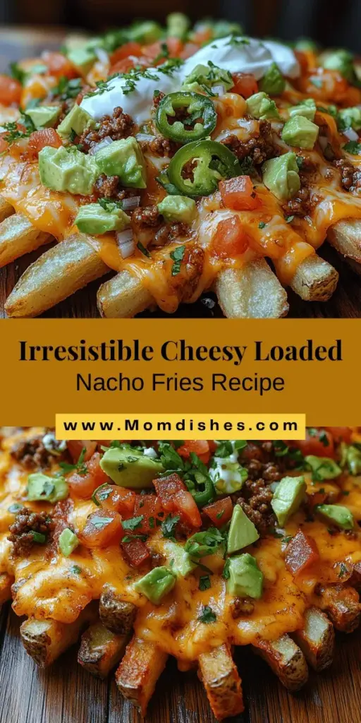 Dive into the world of comfort food with Ultimate Cheesy Loaded Nacho Fries, the perfect dish for any occasion! This recipe pairs crispy fries with a luscious cheese sauce and an array of tasty toppings, creating a delightful culinary experience. Choose between fresh russet potatoes or convenient frozen fries to start, and elevate your dish with the right cheeses, spices, and toppings. Perfectly baked and beautifully layered, these nacho fries are sure to impress your family and friends at your next gathering!